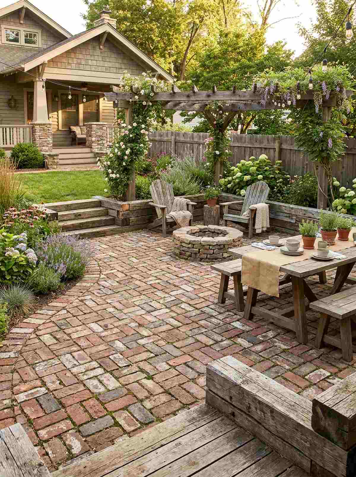 reclaimed material hardscaping