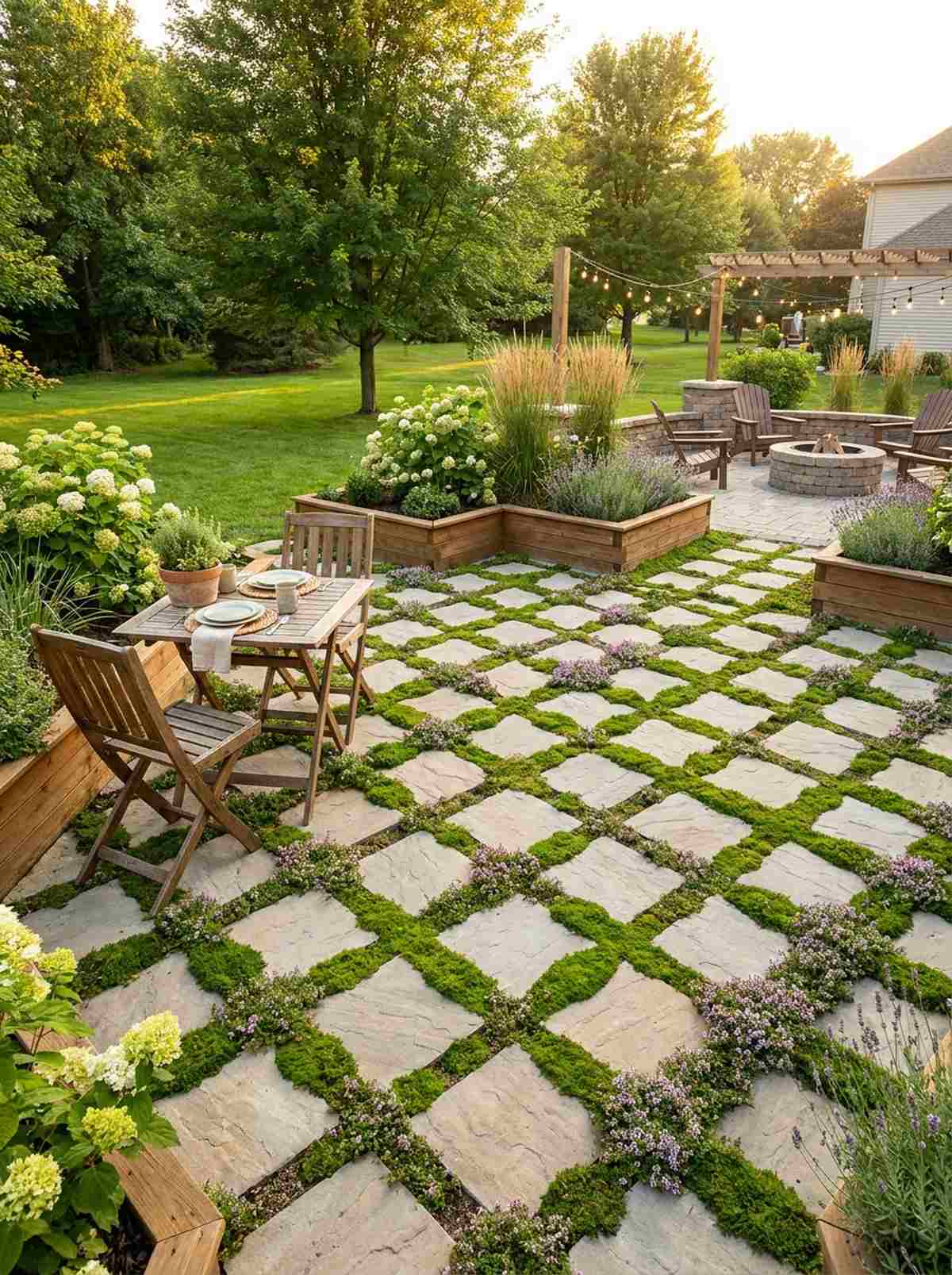 diagonal lattice pattern