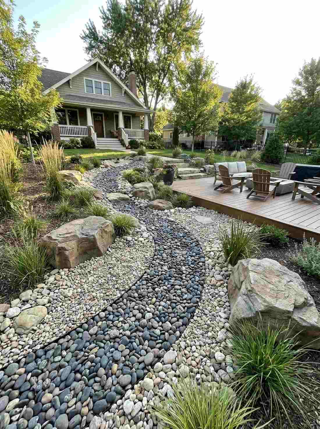 dry stream garden