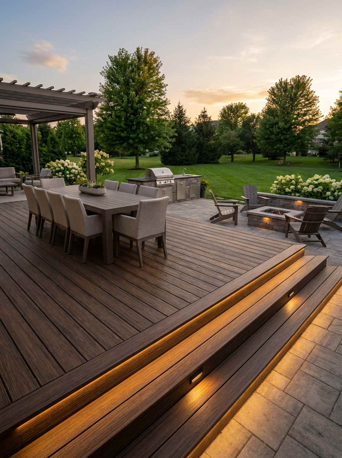 elevated dining platform
