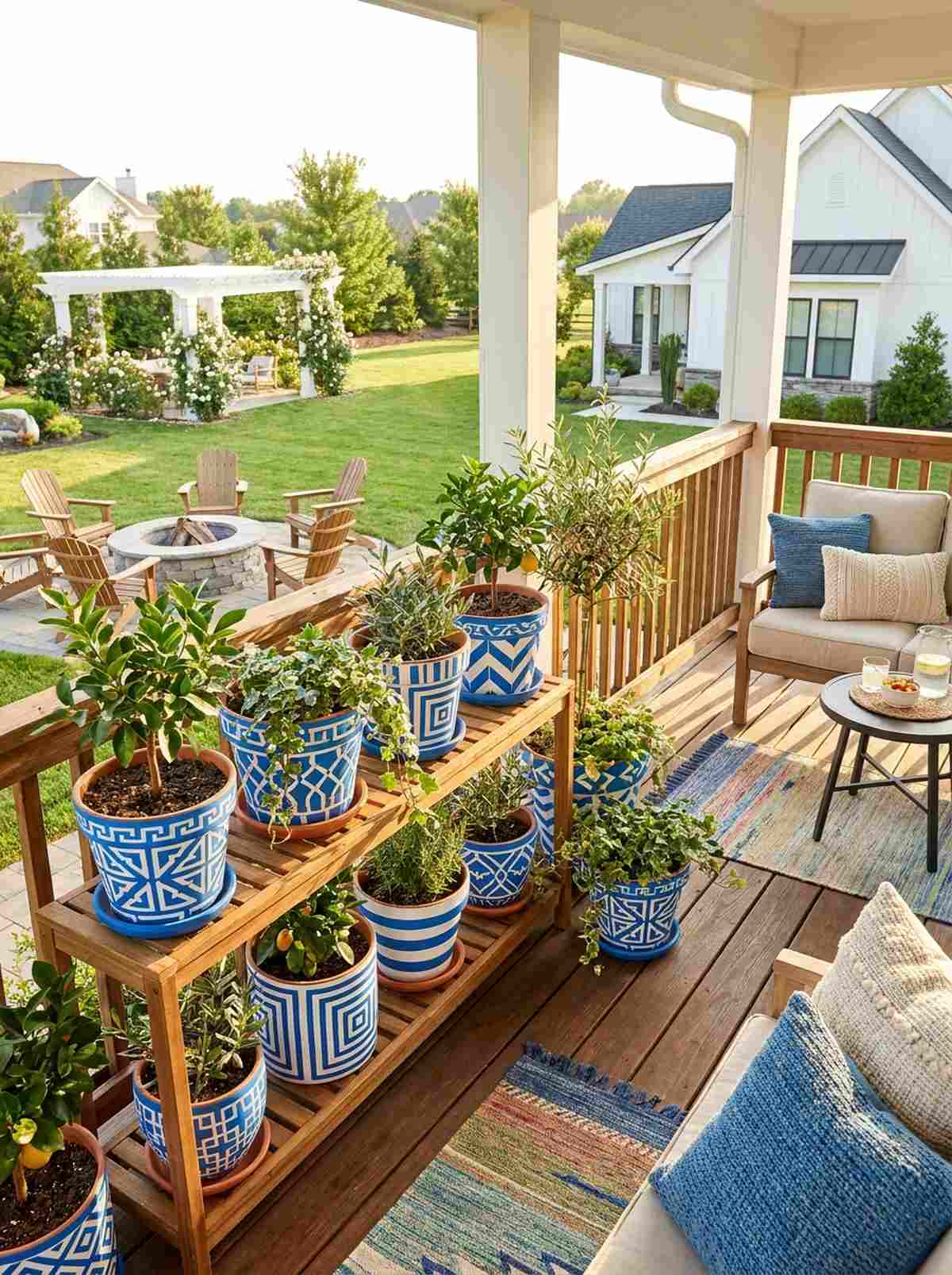 hand painted mediterranean patterns