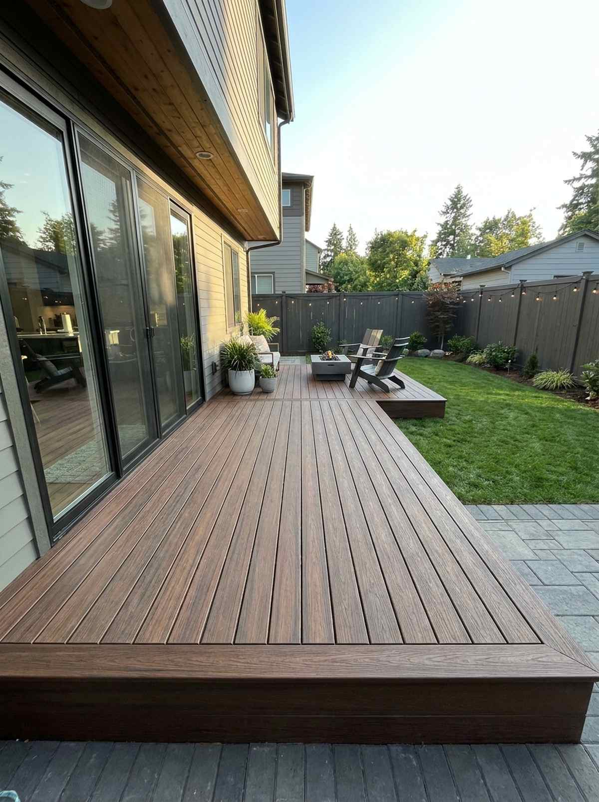 l shaped wrap around