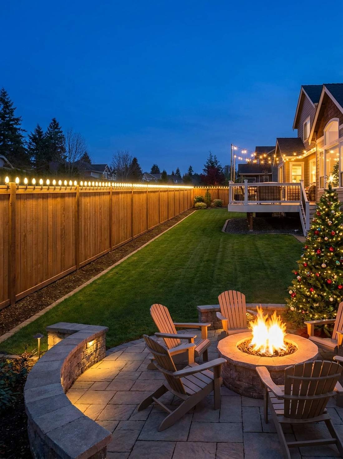 perimeter fence line lighting