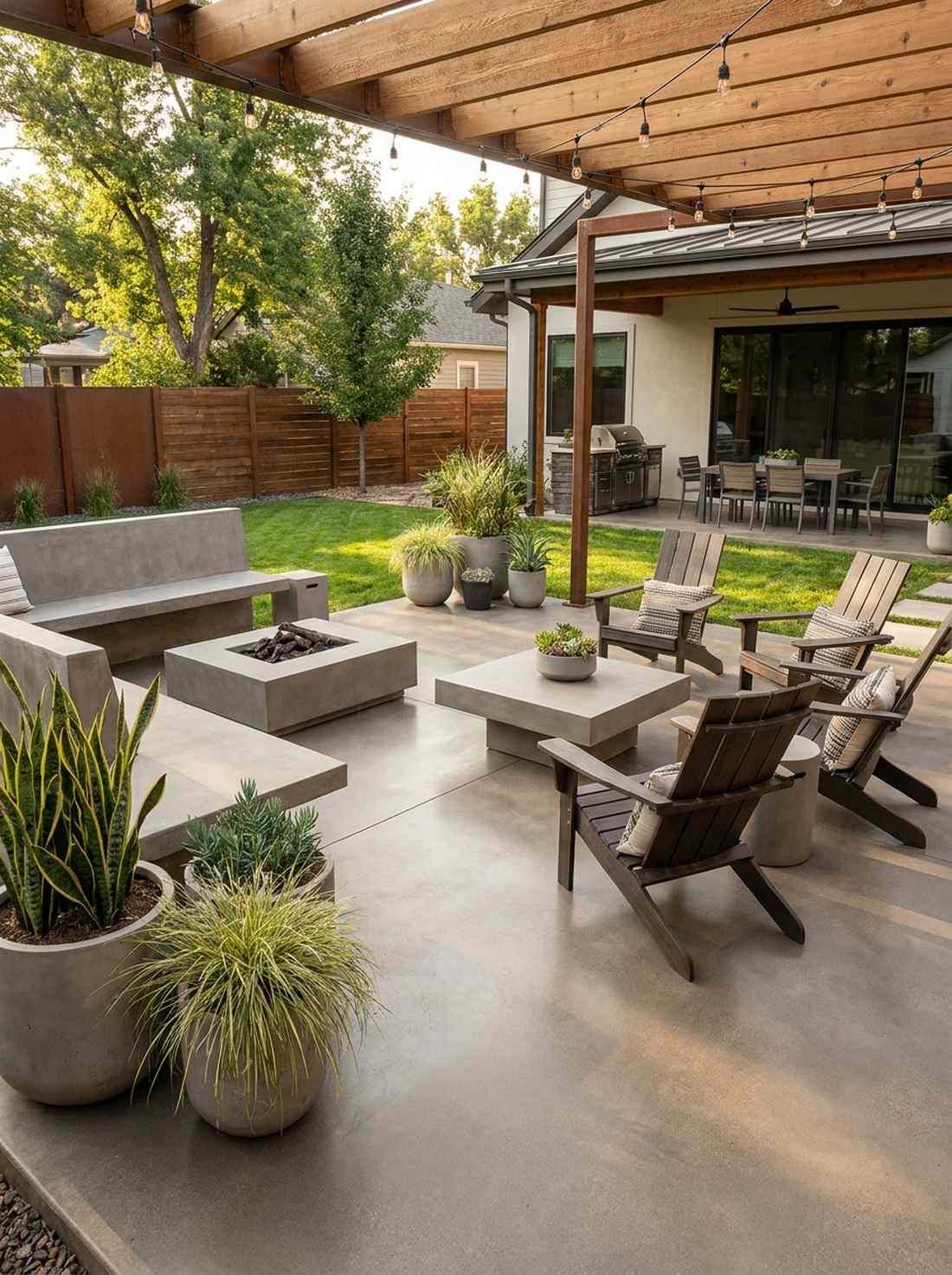 polished concrete patios
