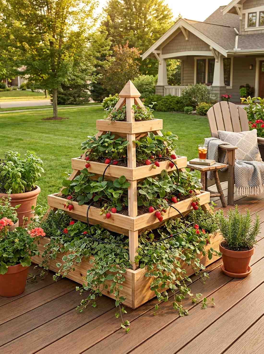 pyramid tier planter