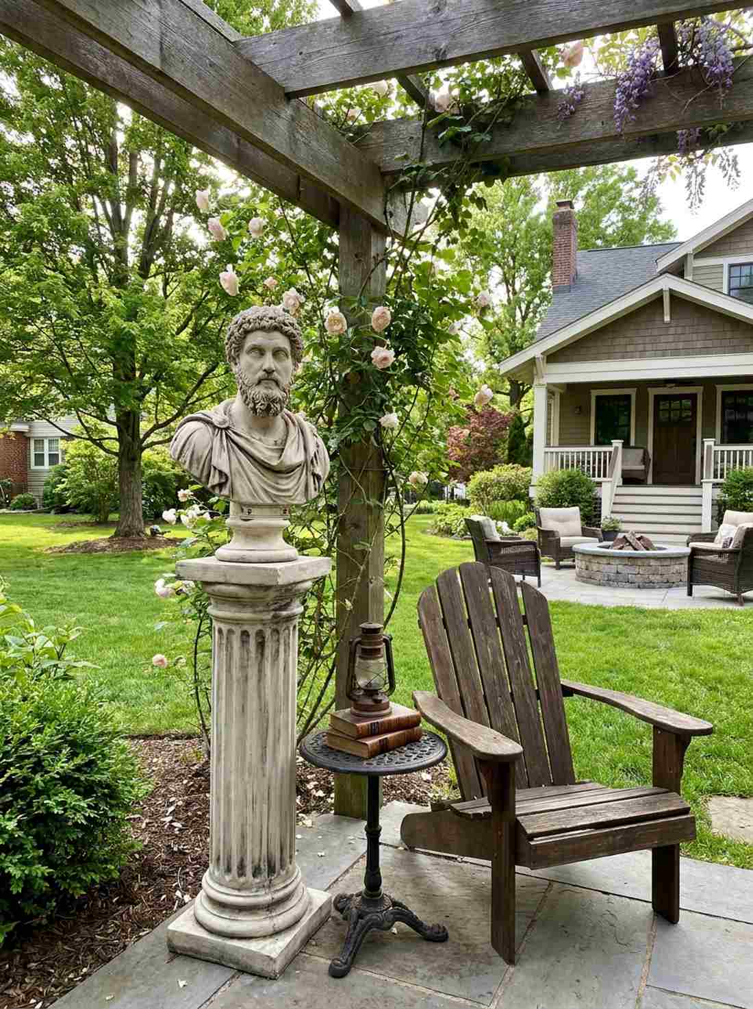 roman bust columns
