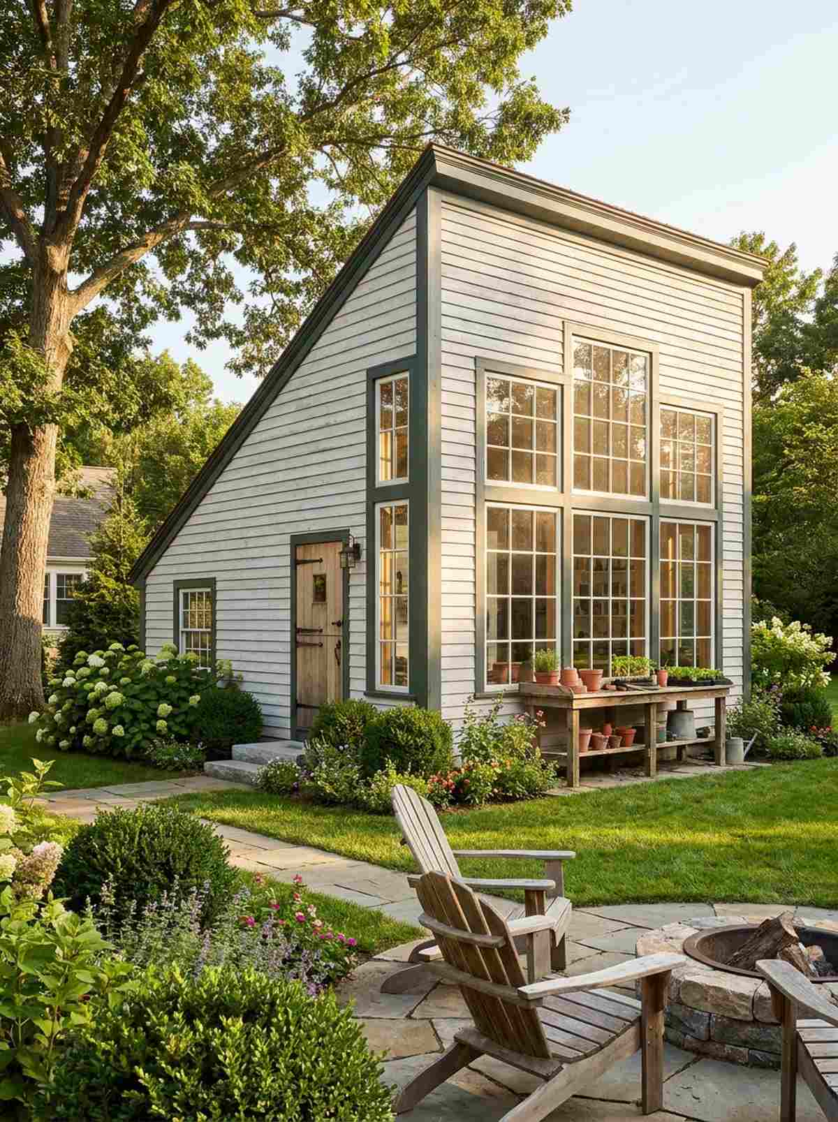 saltbox colonial shed