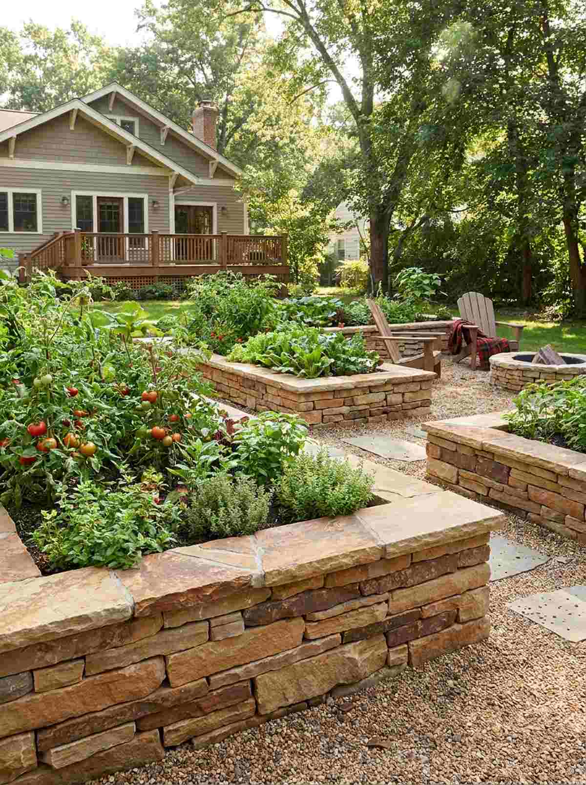 vermont ledgestone garden border