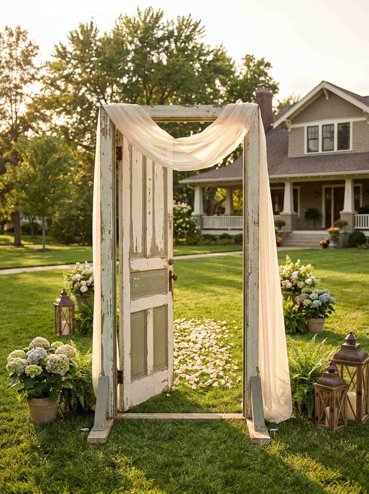 vintage door frame installation