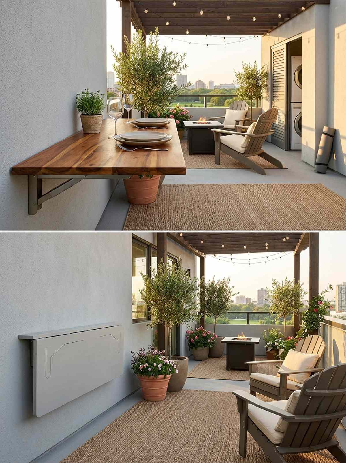 wall mounted drop leaf table