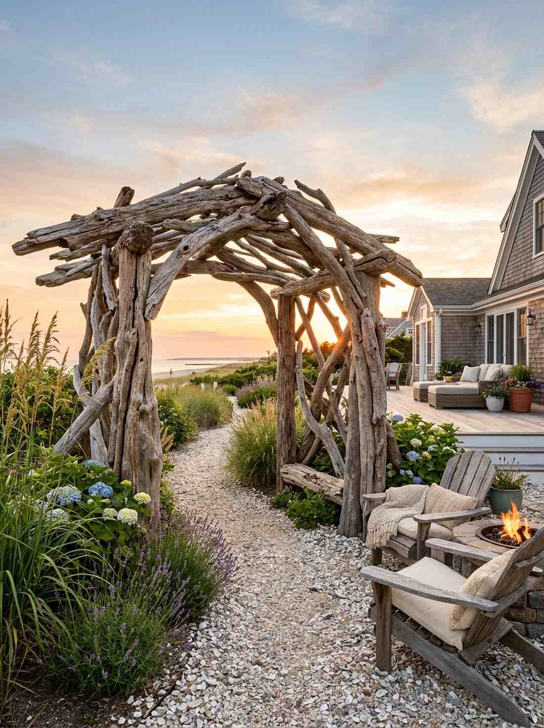 driftwood shade arbor