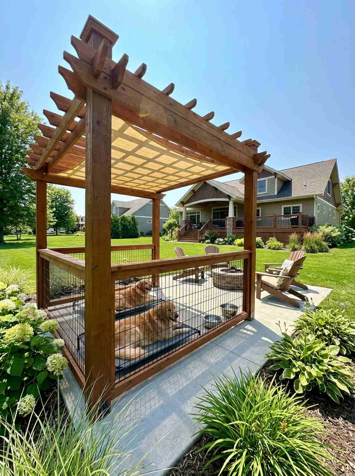 pet friendly shade pergola
