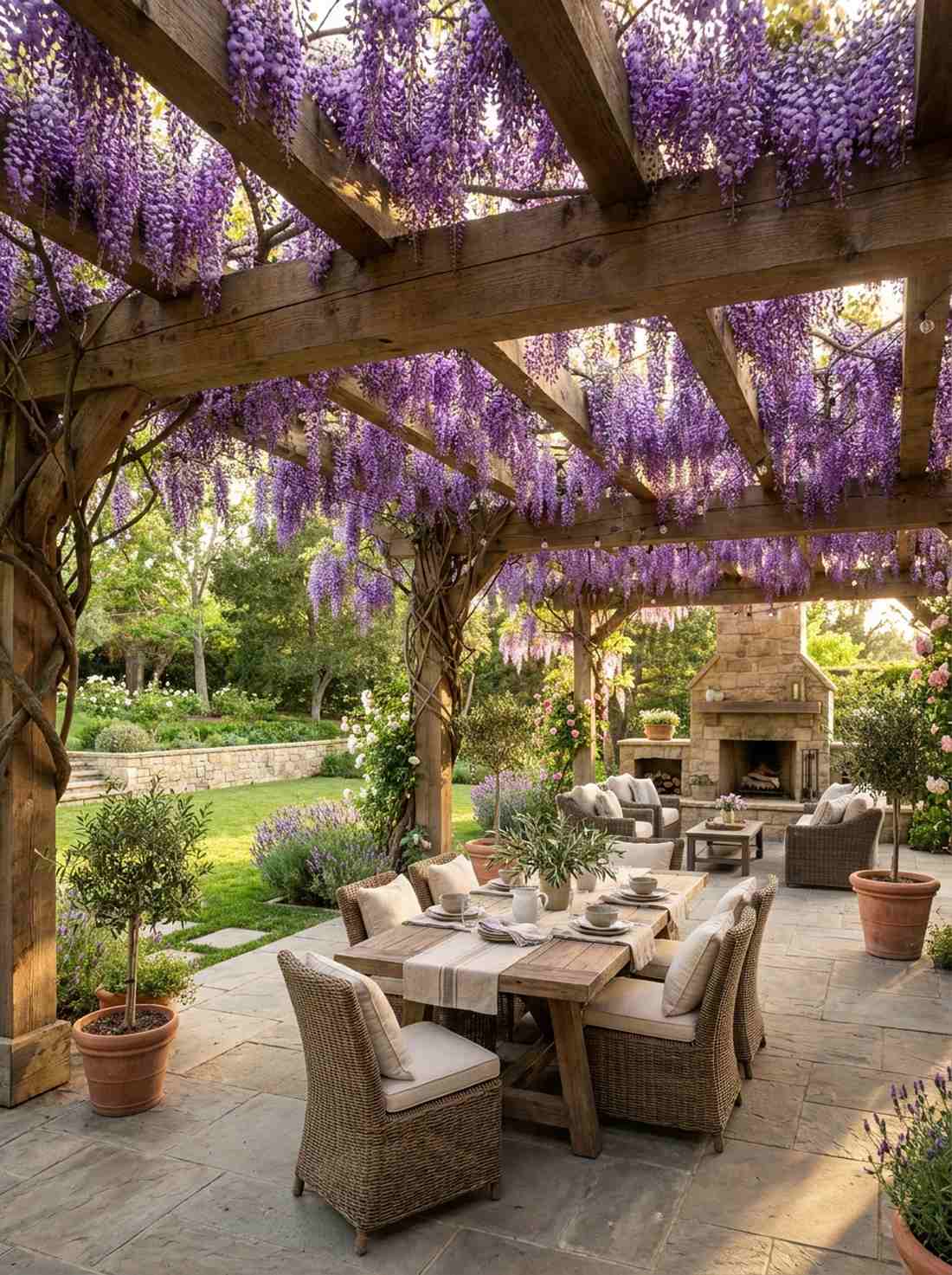 wisteria pergola cascade