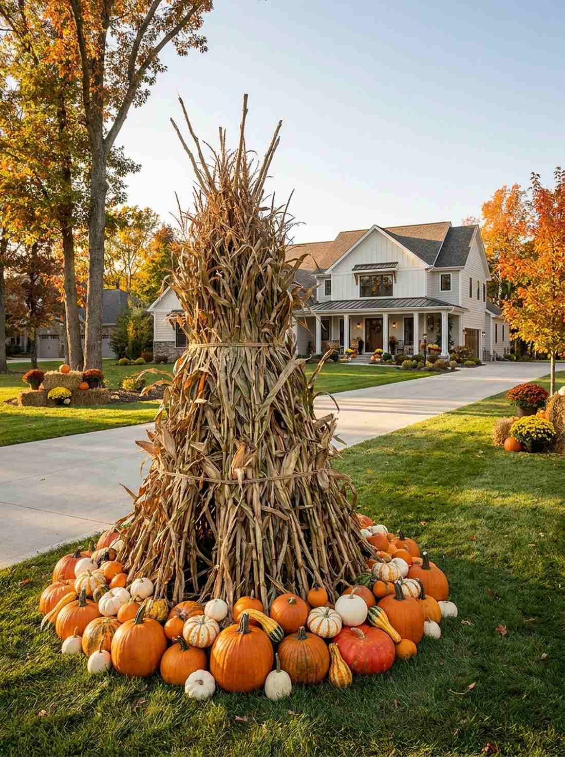 corn stalk tepee