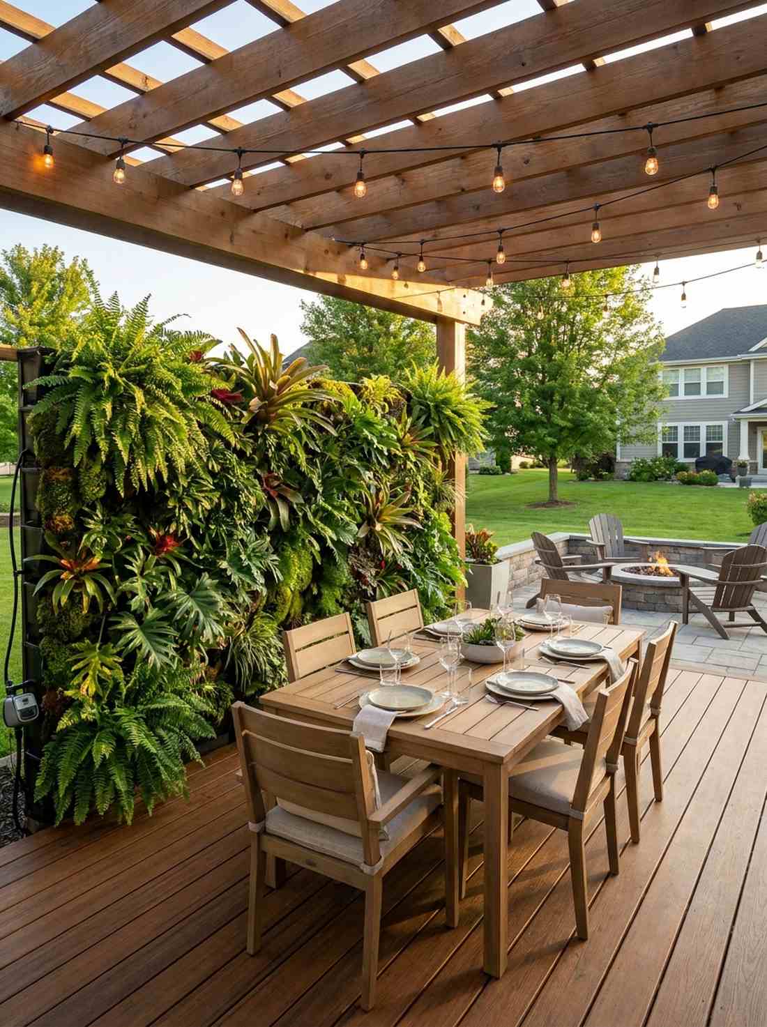 living wall backdrop