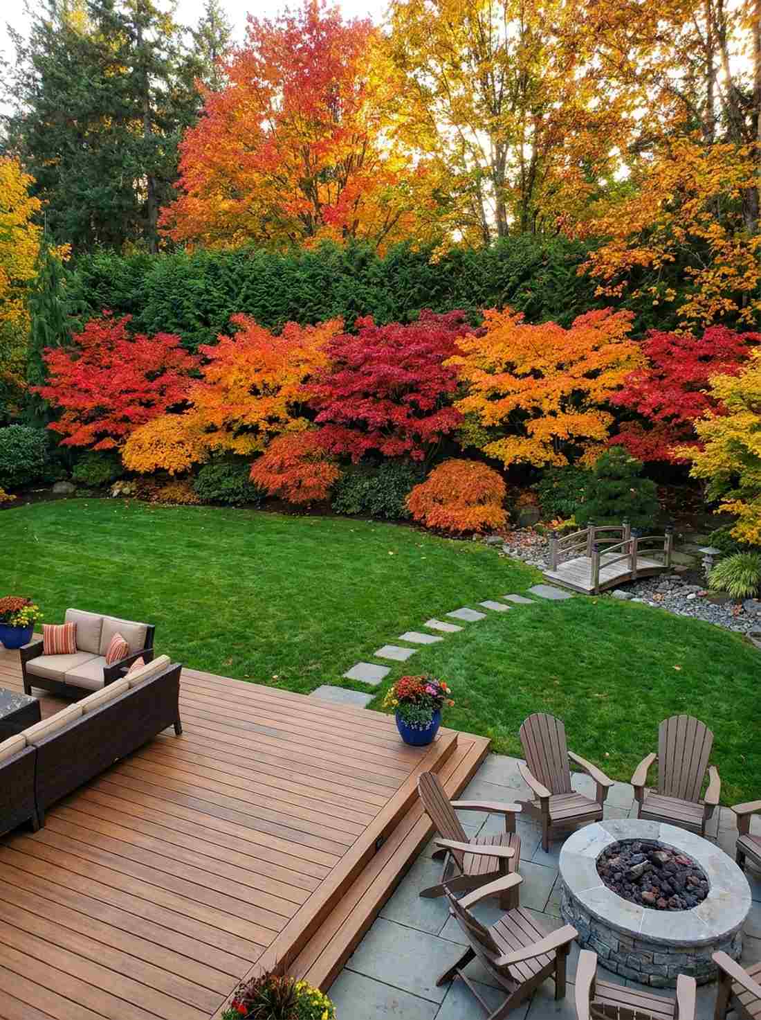 maple fall color backdrop