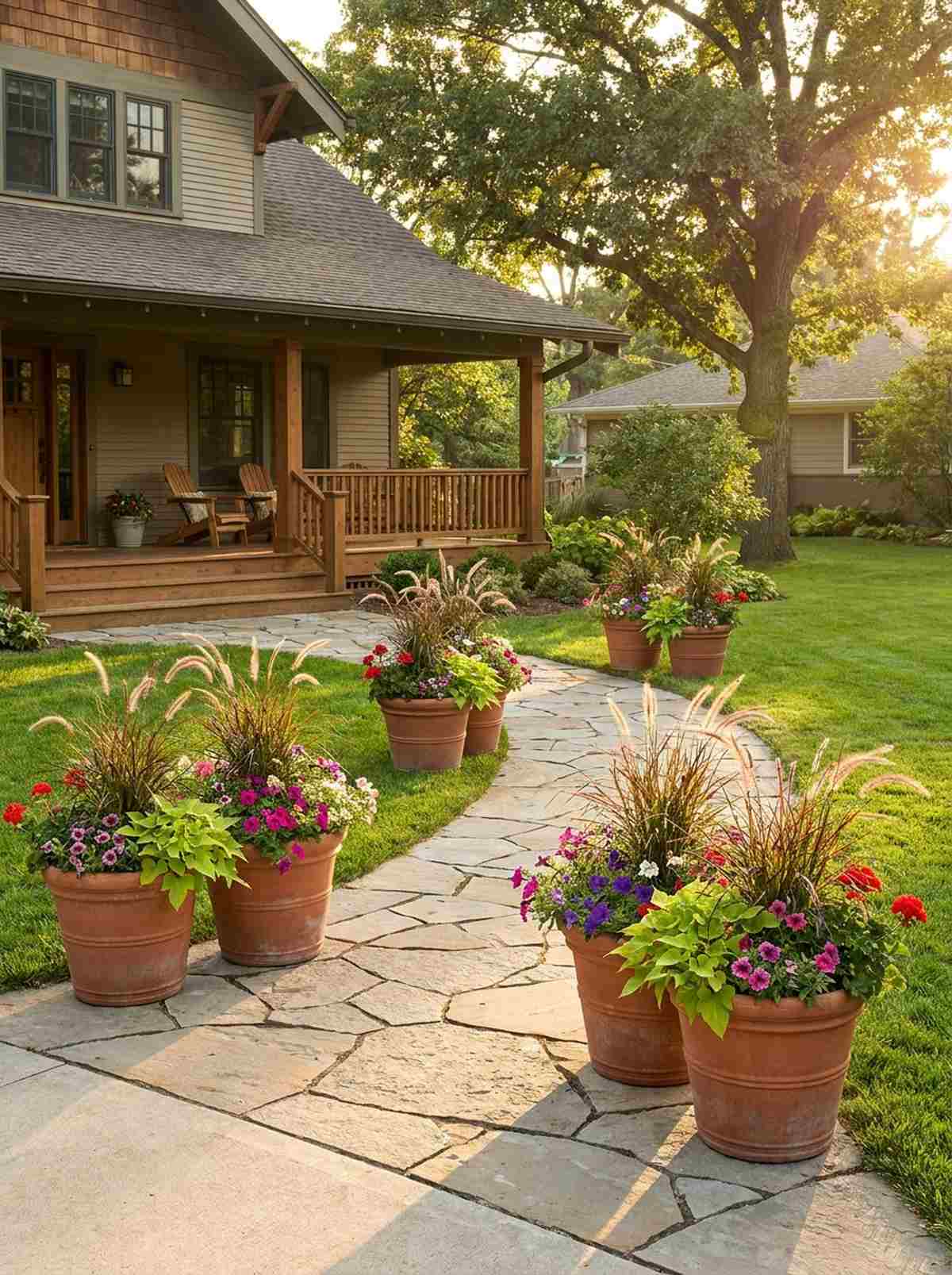 mid height standard planters