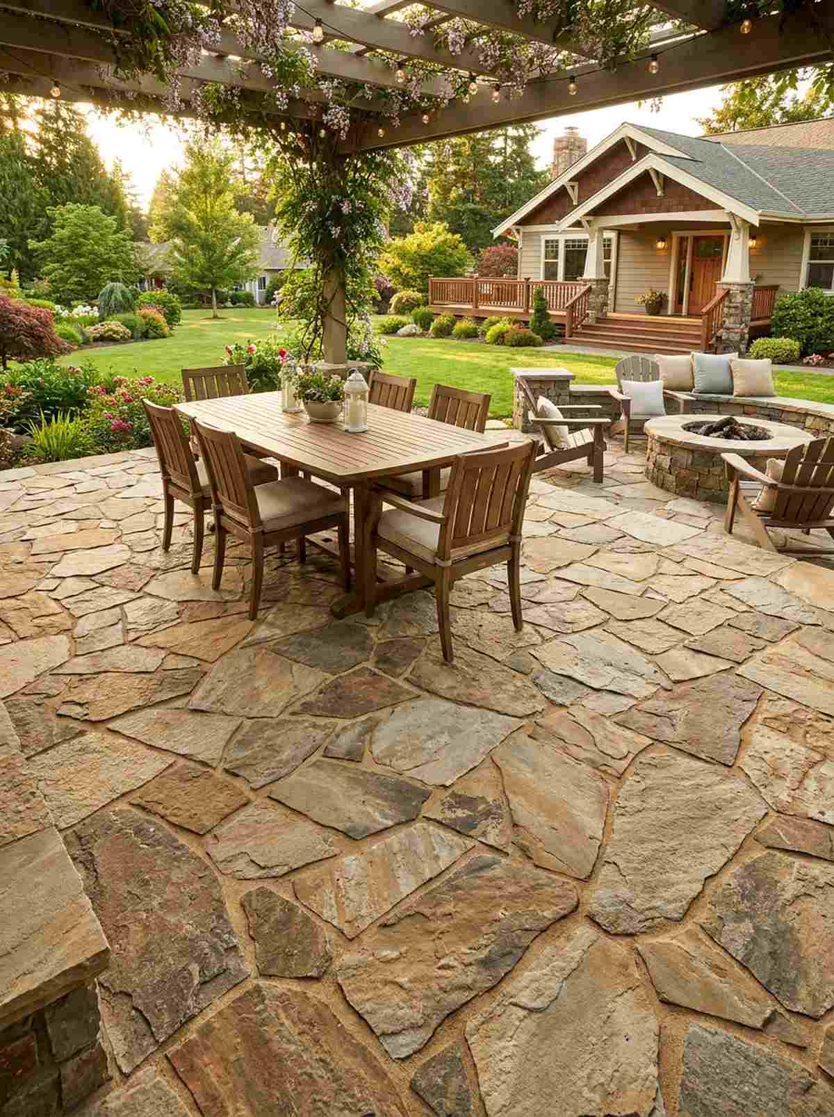 natural stone patio base
