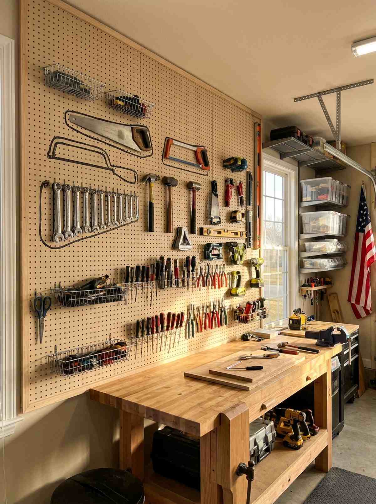 pegboard wall system