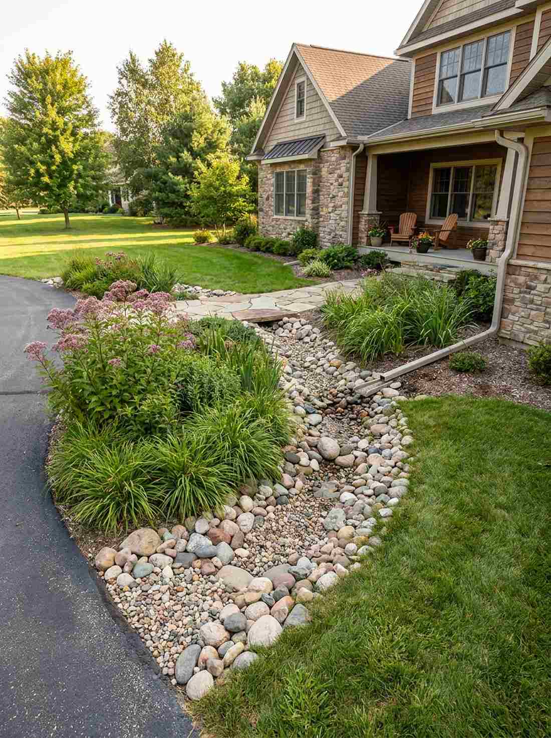 rain garden swale