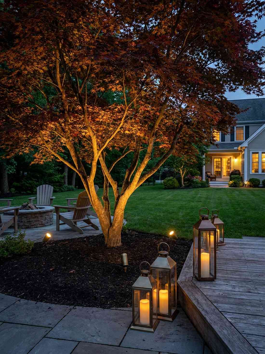 specimen plant spotlighting
