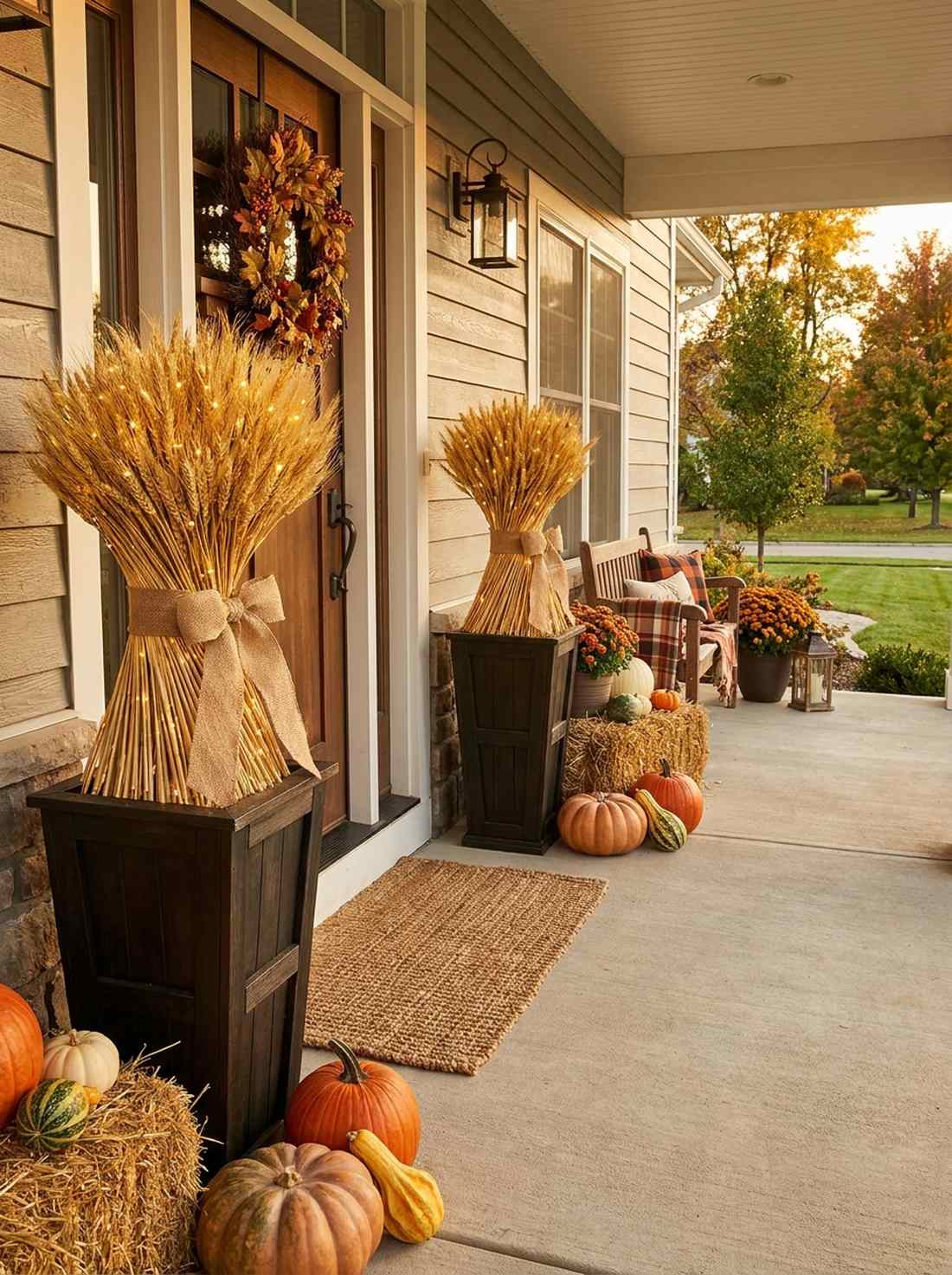 wheat bundle accents