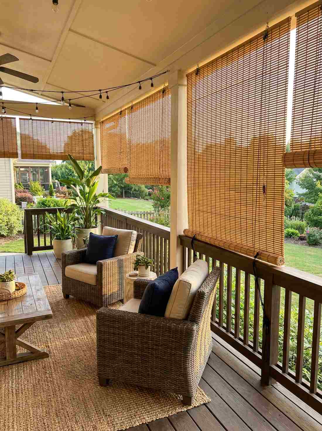 bamboo roll up blinds