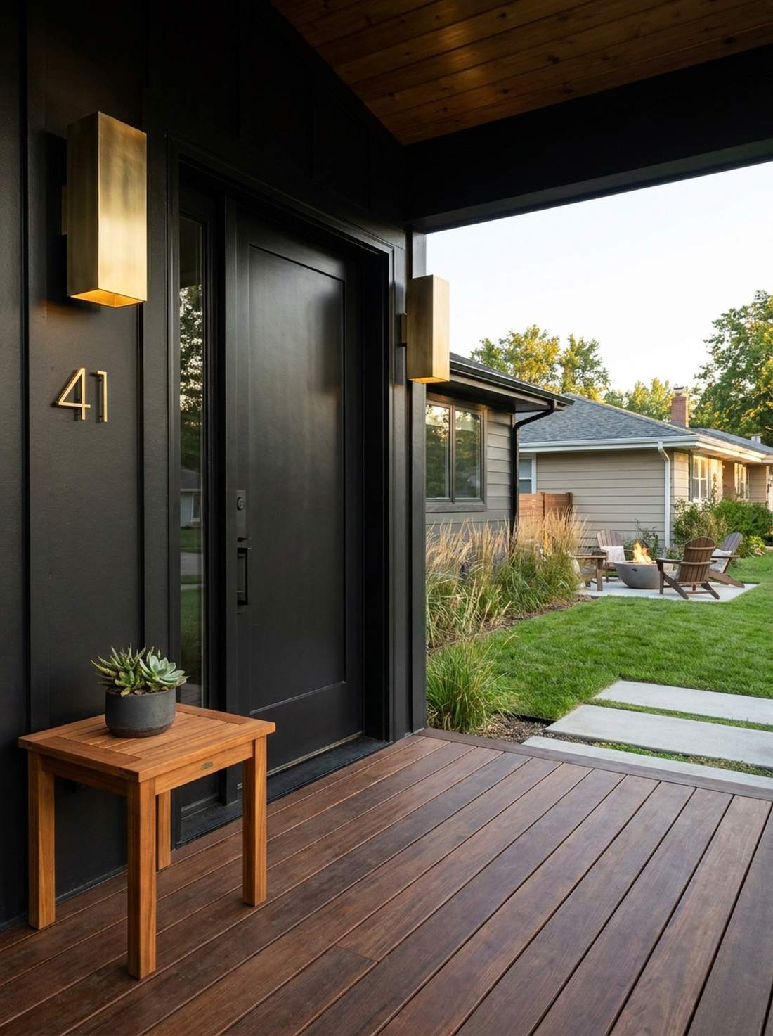 modern black and metallics