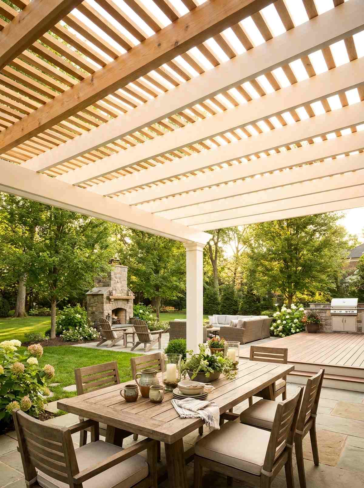 open rafter pergola classic