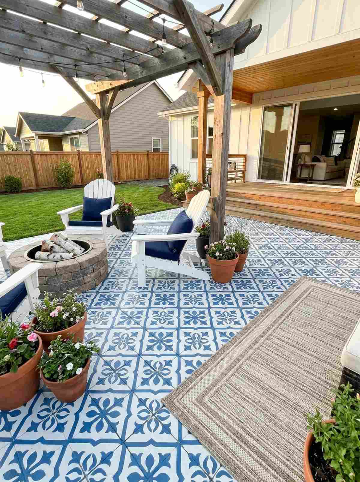 painted concrete patterns