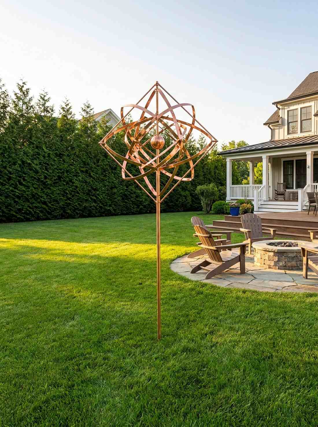 retro metal wind spinner