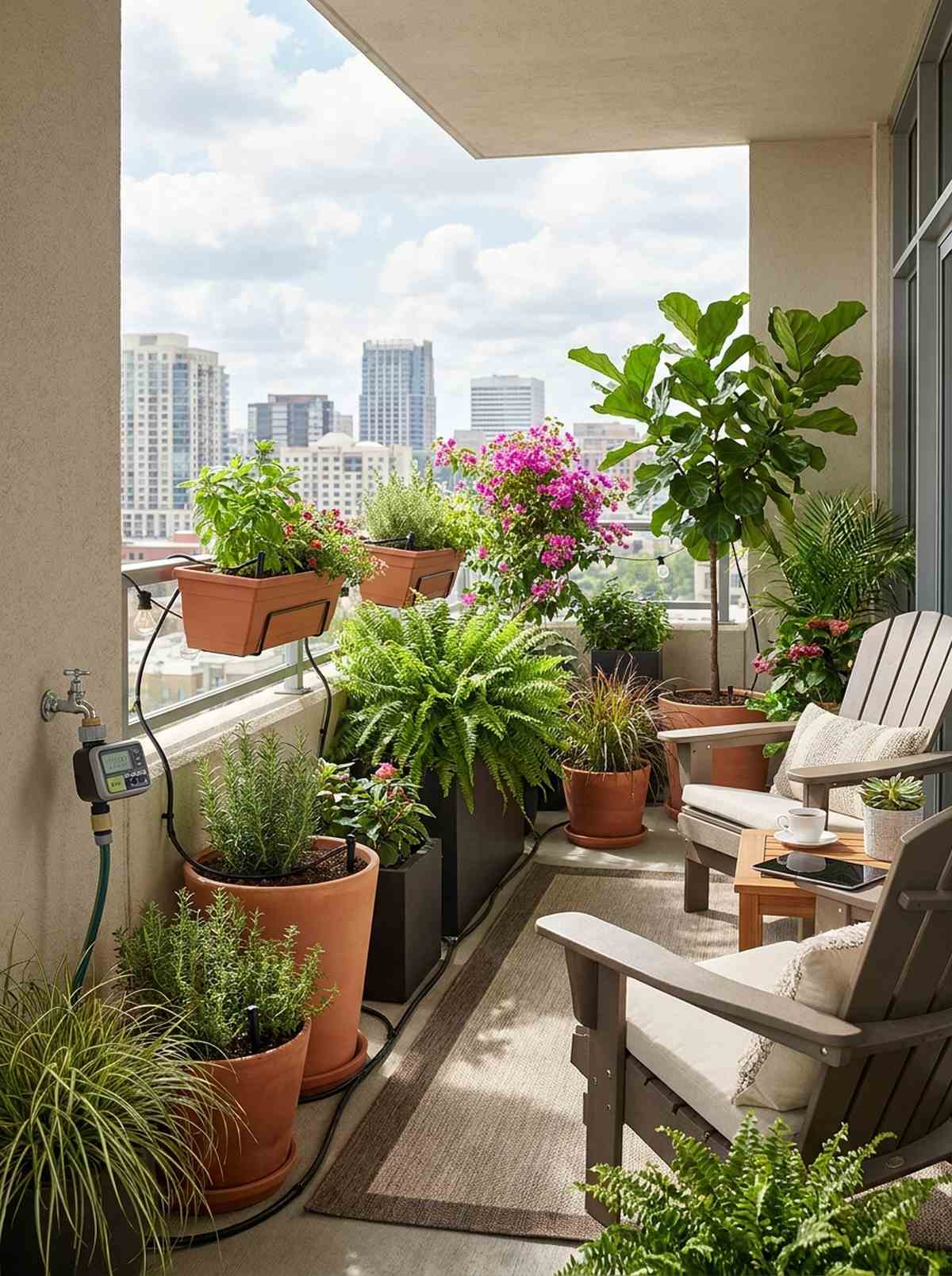 self watering system layout