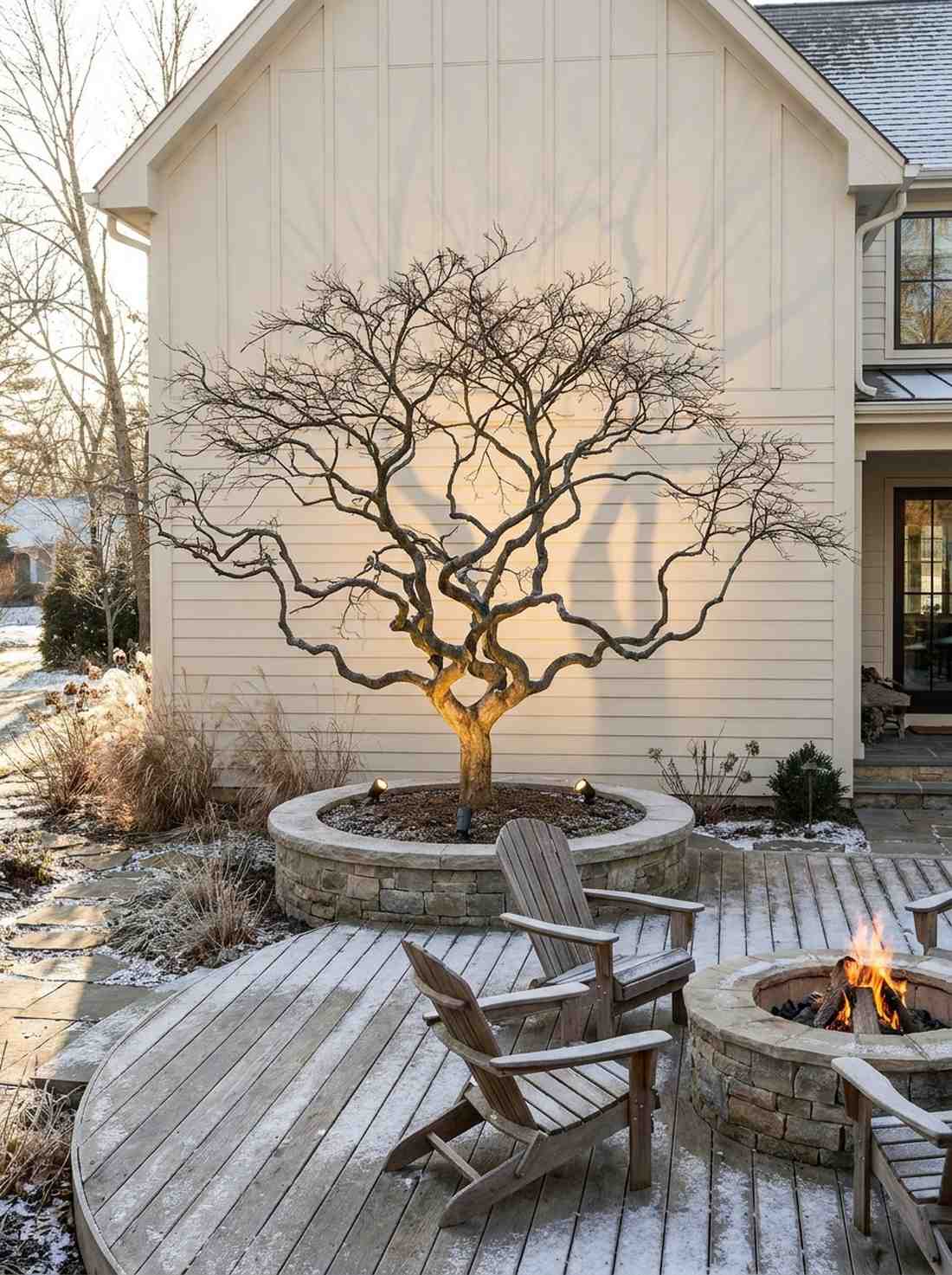 winter branch silhouettes