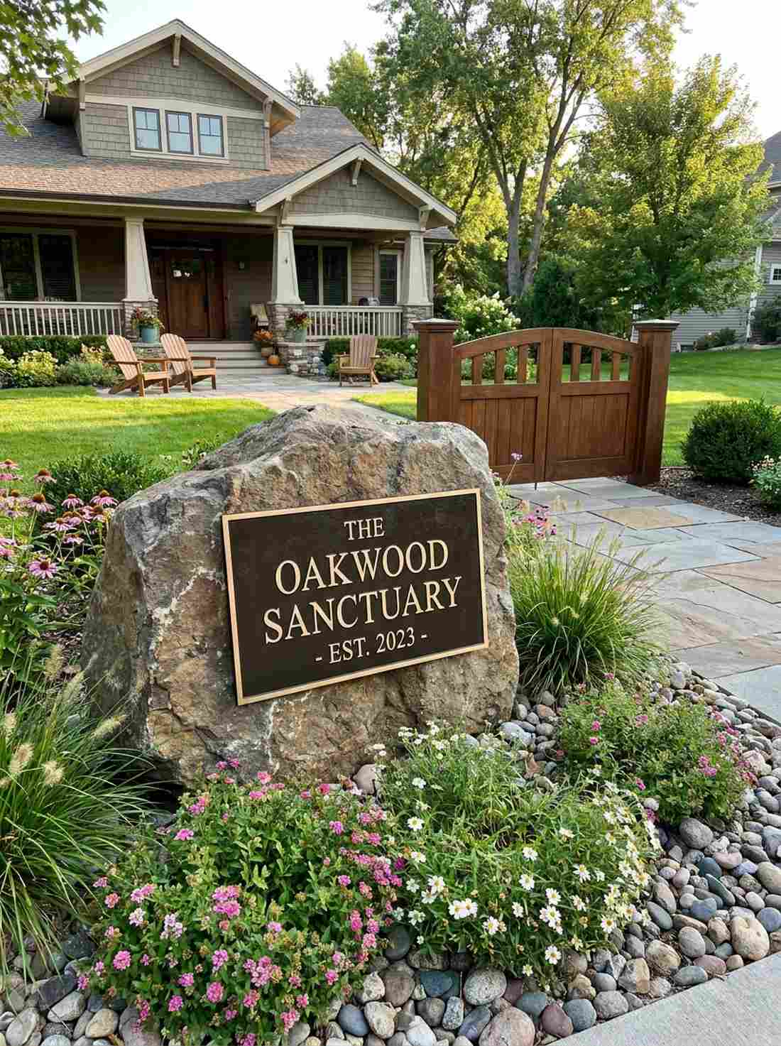 bronze garden plaque