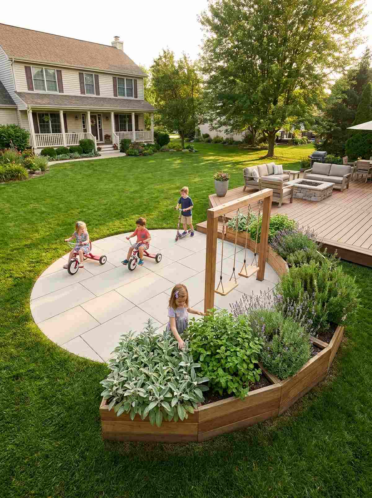 children play surface mix