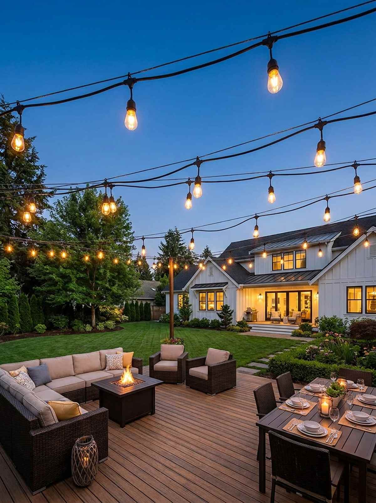 string lights overhead canopy
