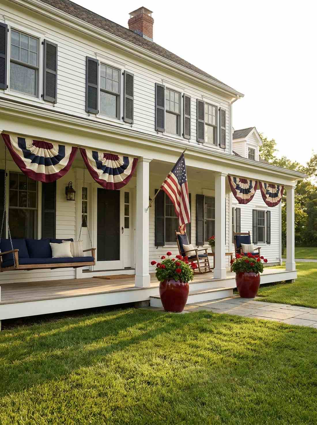 traditional red white blue