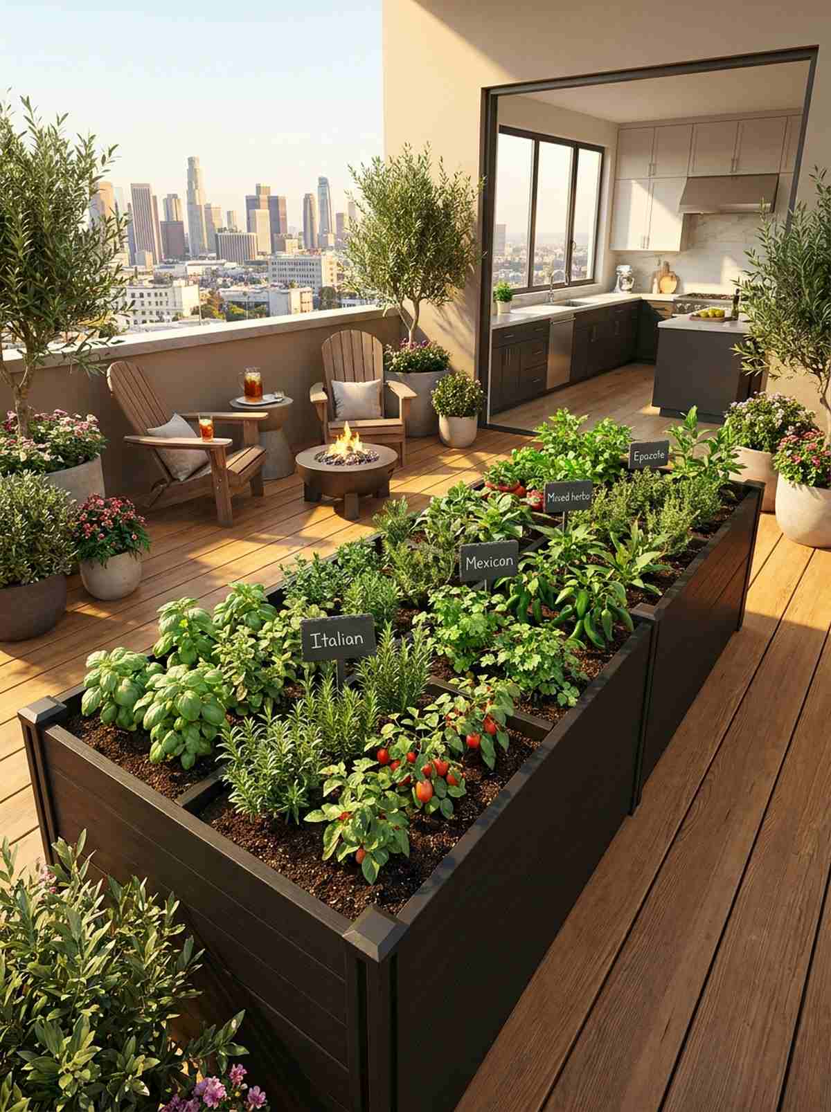 culinary theme garden