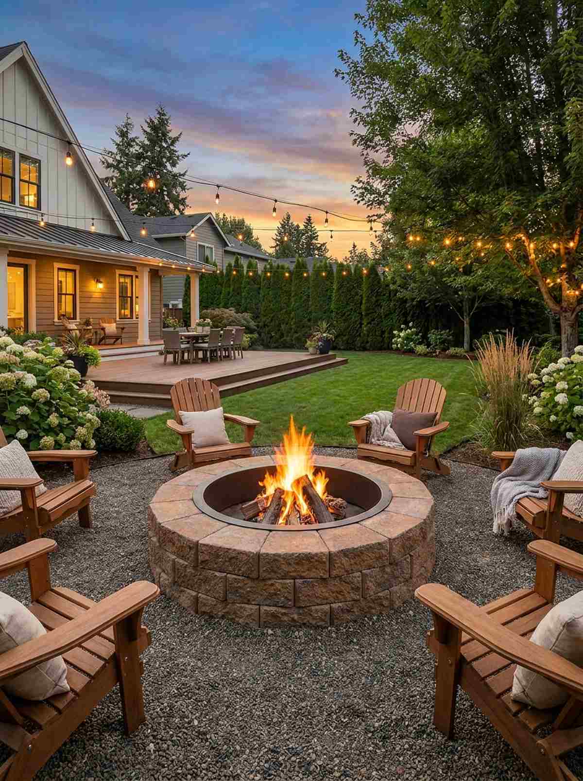 fire pit gathering circles