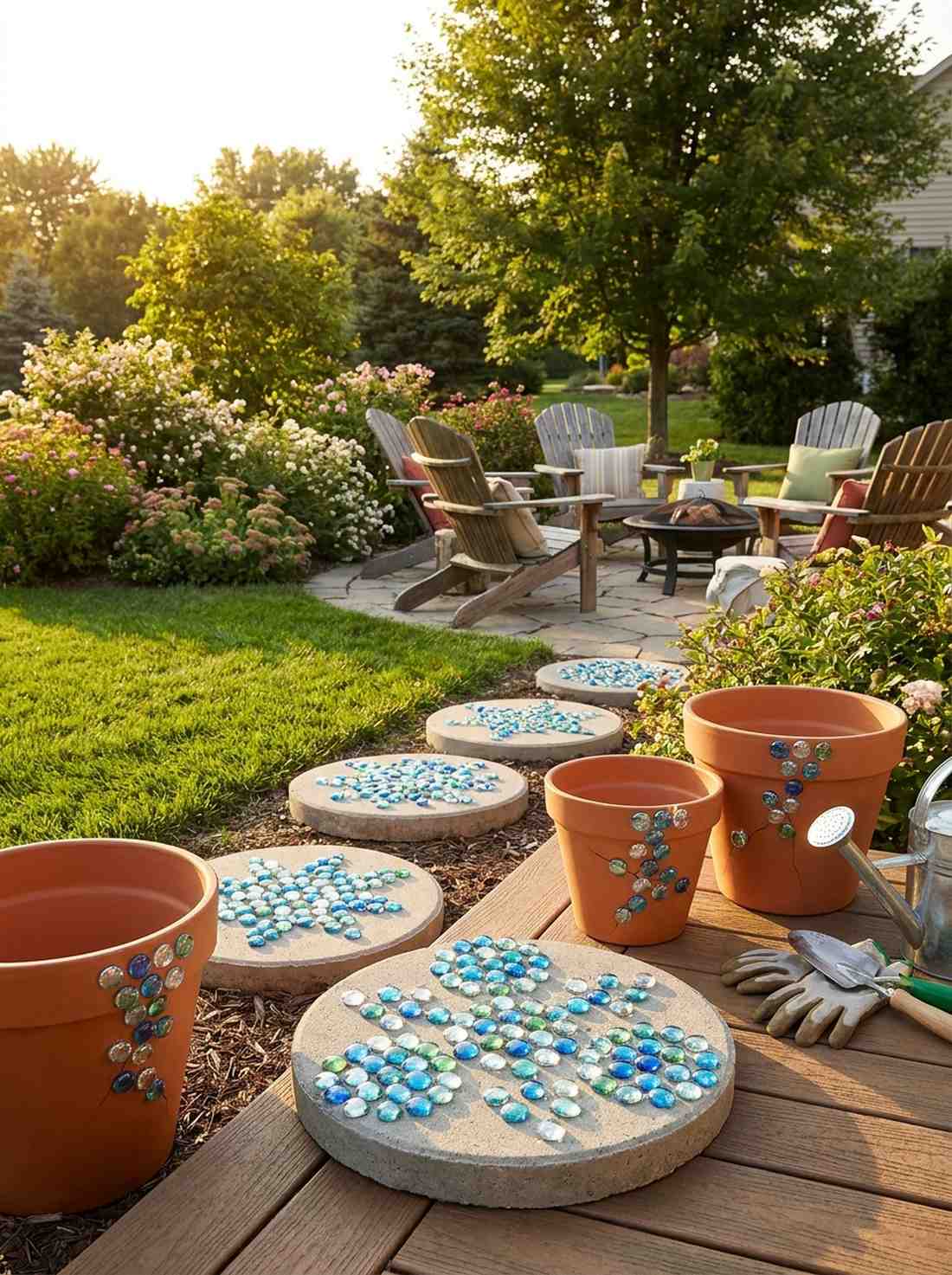 glass gem accents