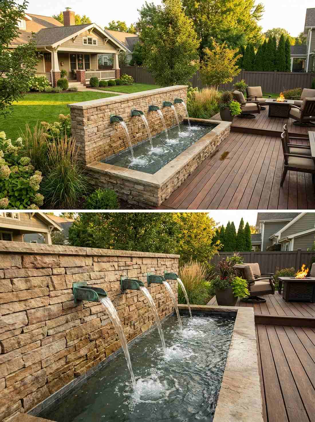 scupper water walls