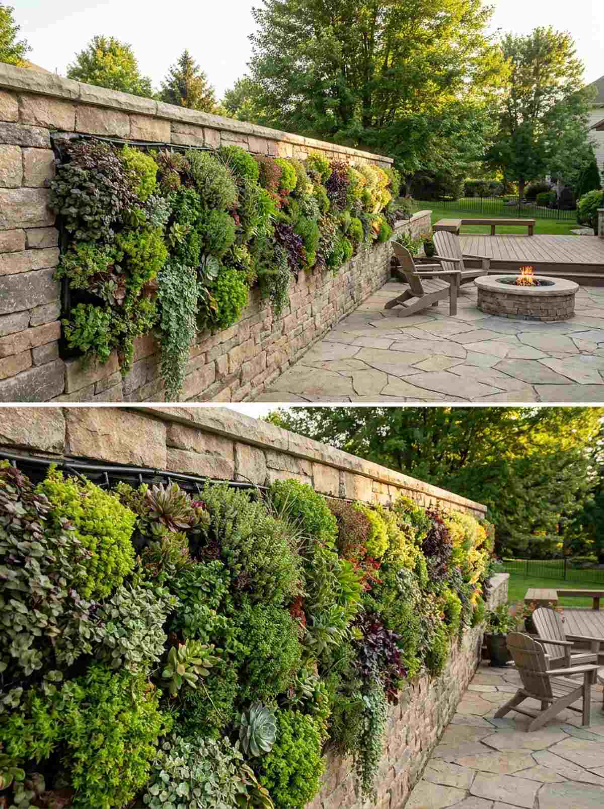 stone base green wall system
