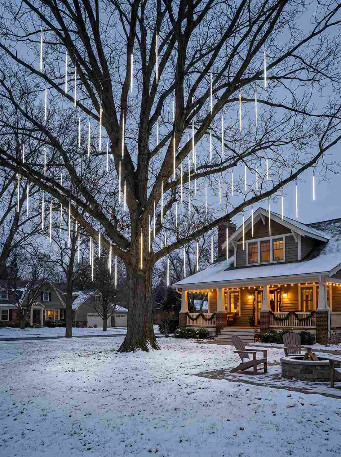 meteor shower light tubes