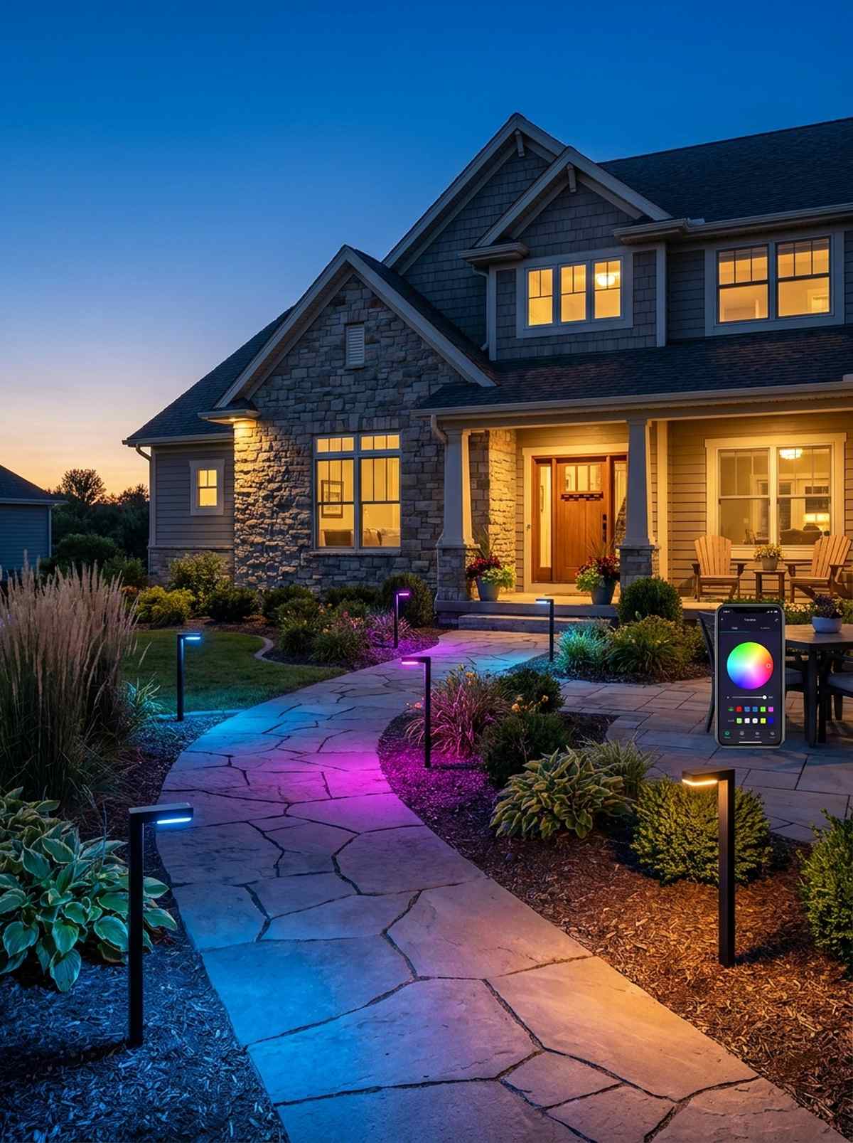 smart pathway lights with app control