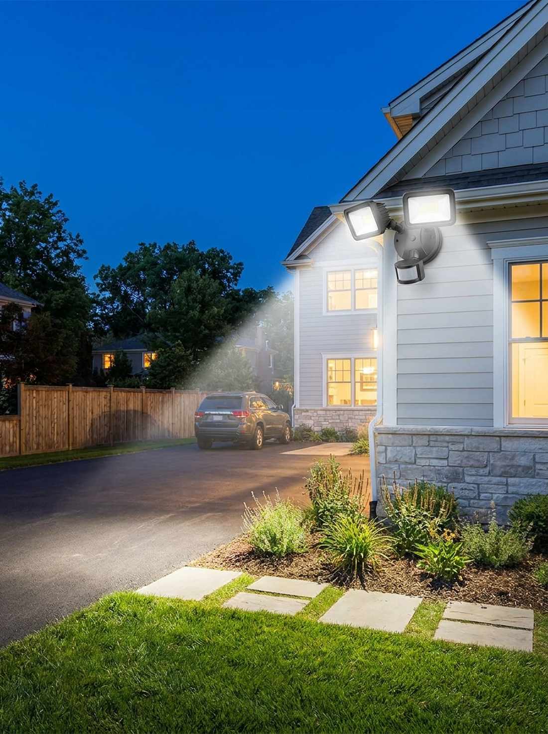 motion sensing security floods