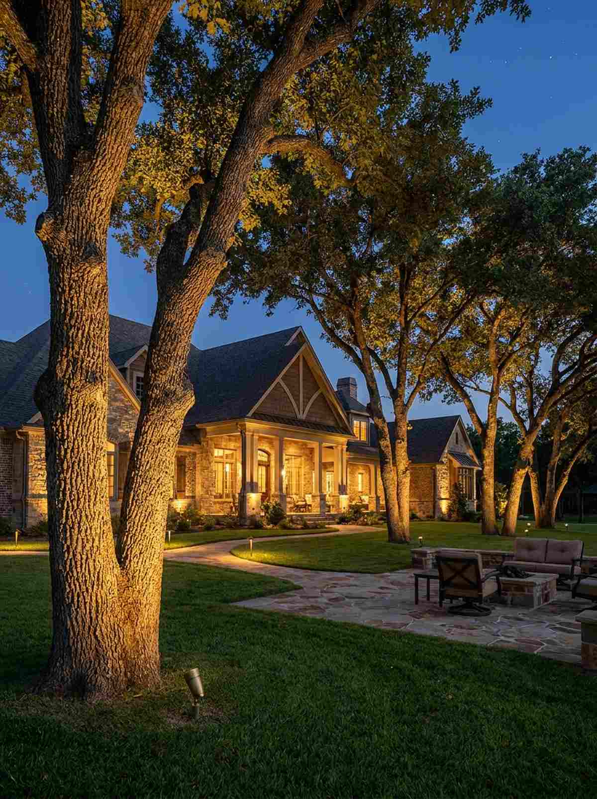 uplighting for trees and architecture