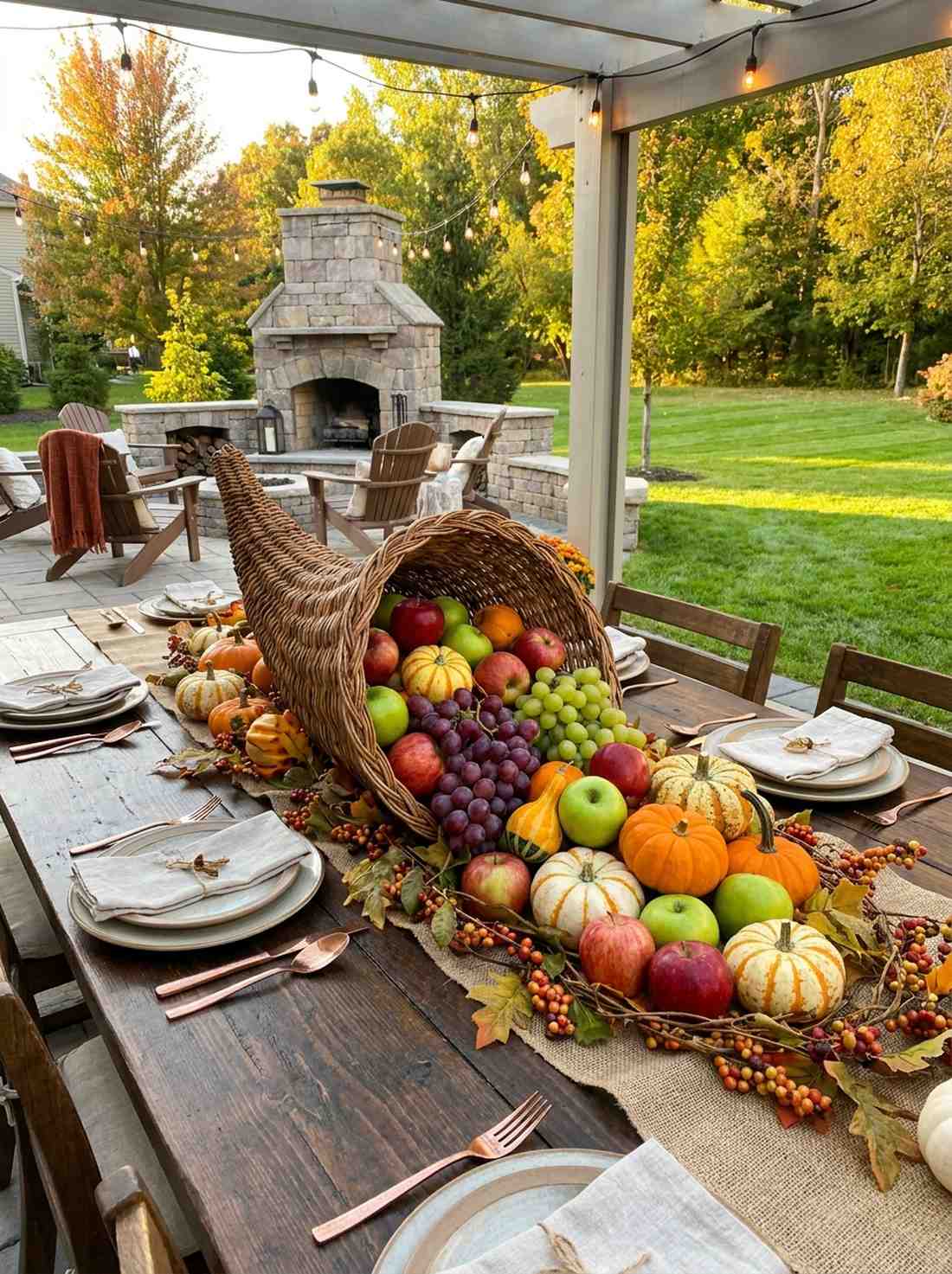 cornucopia inspired display