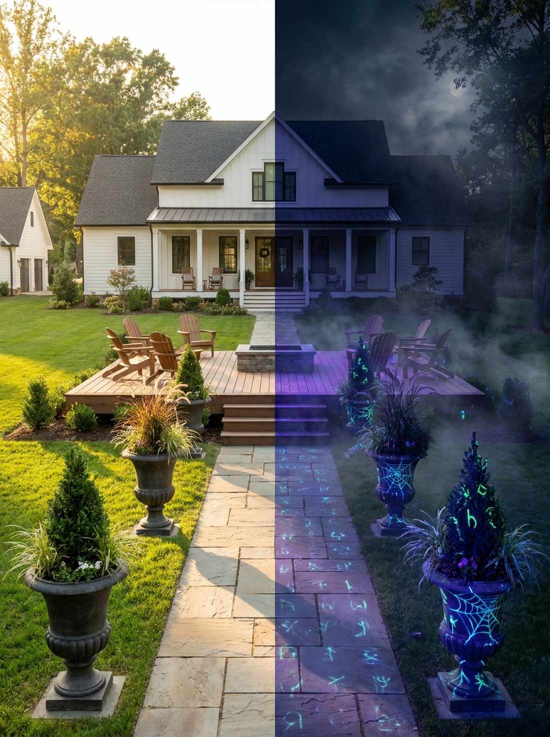 day to night switchable decor layout