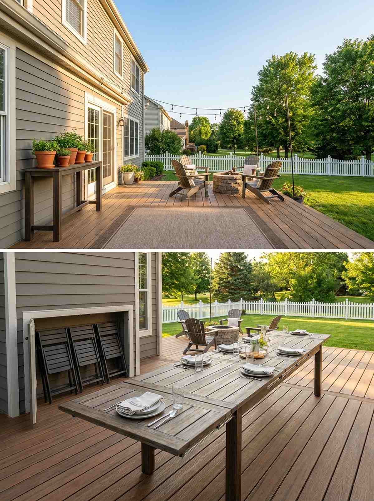 expandable console to dining