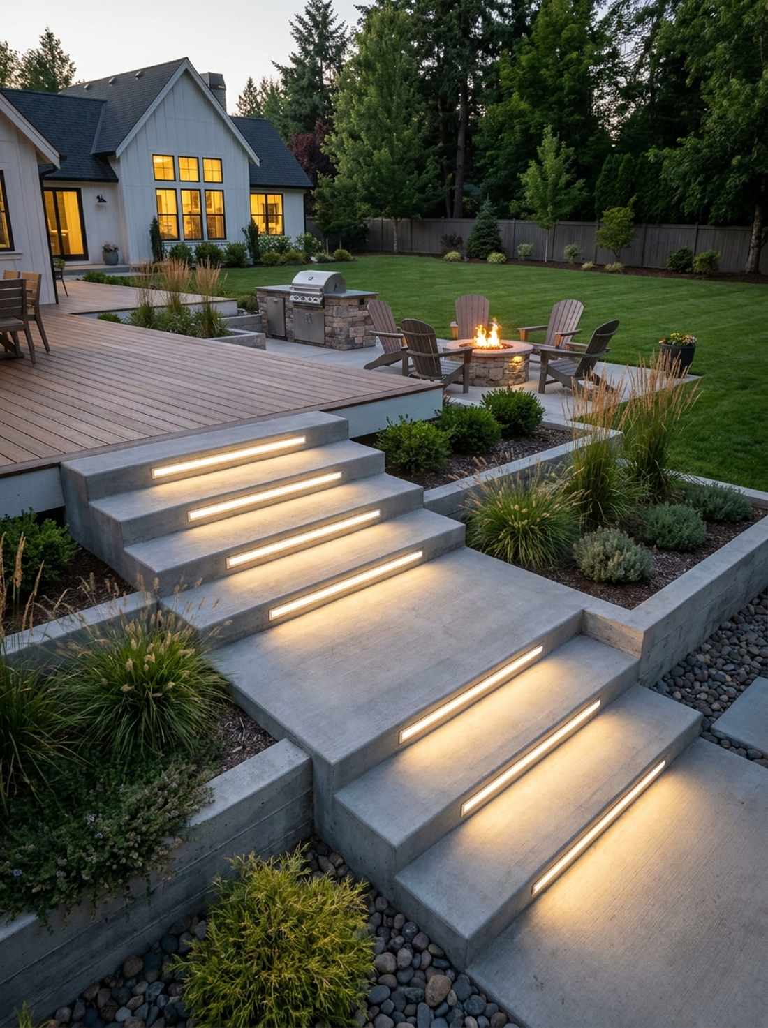 recessed step lighting
